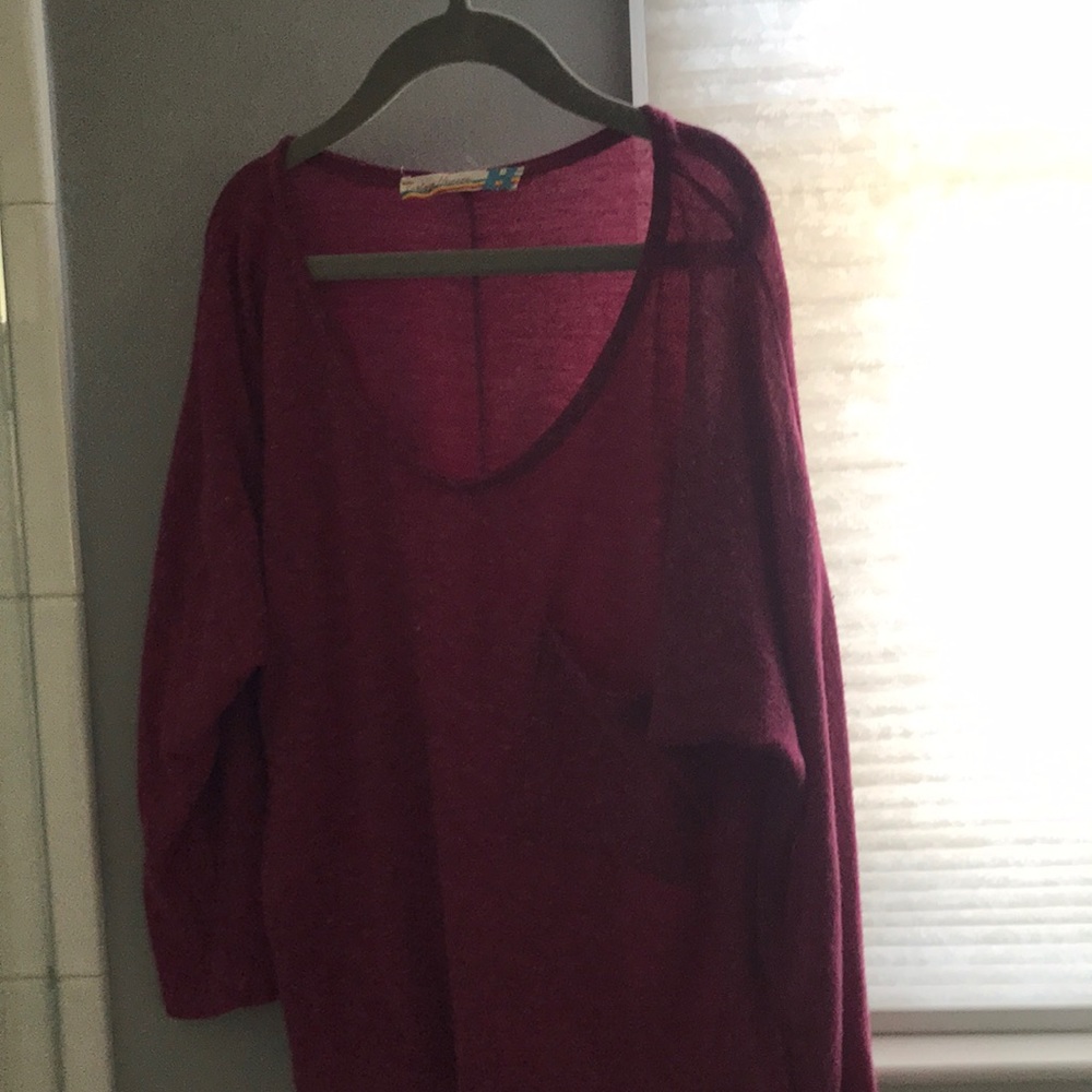 Long sleeves pink comfy tee